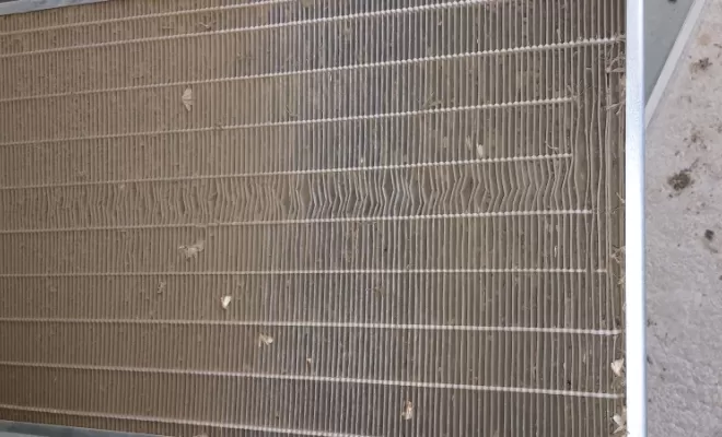 remplacement de filtre ventilation