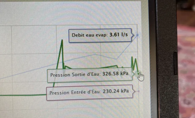 Relevé de pression sur PAC air/eau